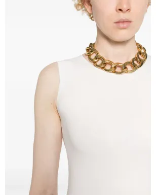 Jil Sander ストレッチデザイン ボディスーツ - White - サムネイル5