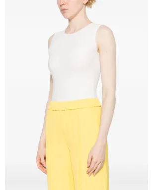 Jil Sander ストレッチデザイン ボディスーツ - White - サムネイル3