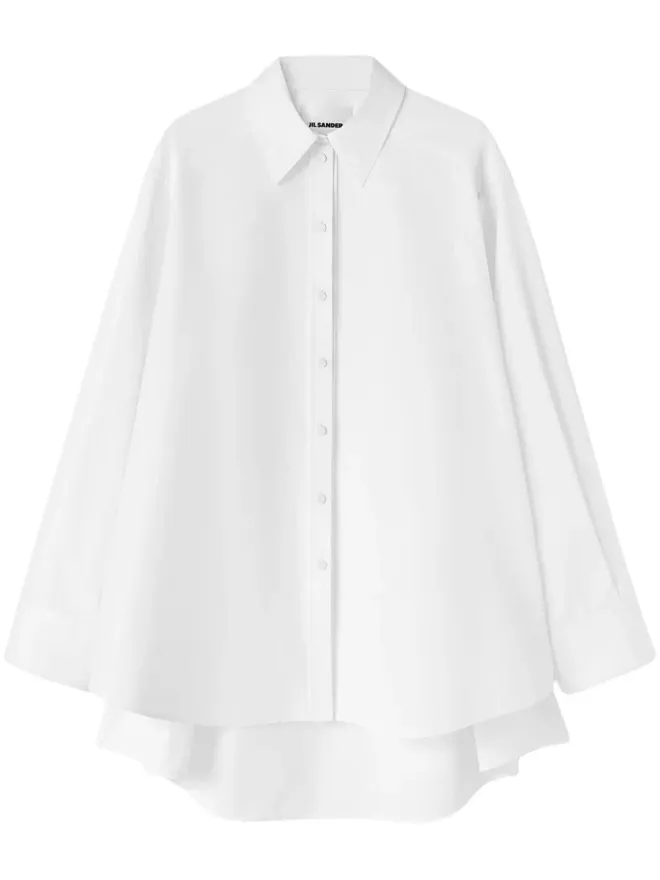 Jil Sander Jil Sander カットアウト オーバーサイズ シャツ - ホワイトの商品画像