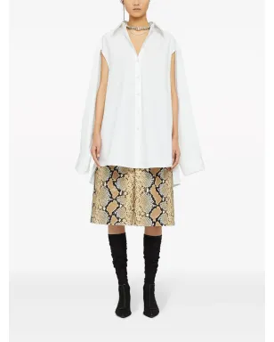 Jil Sander カットアウト オーバーサイズ シャツ - ホワイト - サムネイル2