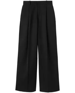 Jil Sander ハイウエスト テーラード ウール トラウザー - ブラック - サムネイル1