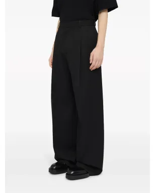 Jil Sander ハイウエスト テーラード ウール トラウザー - ブラック - サムネイル4