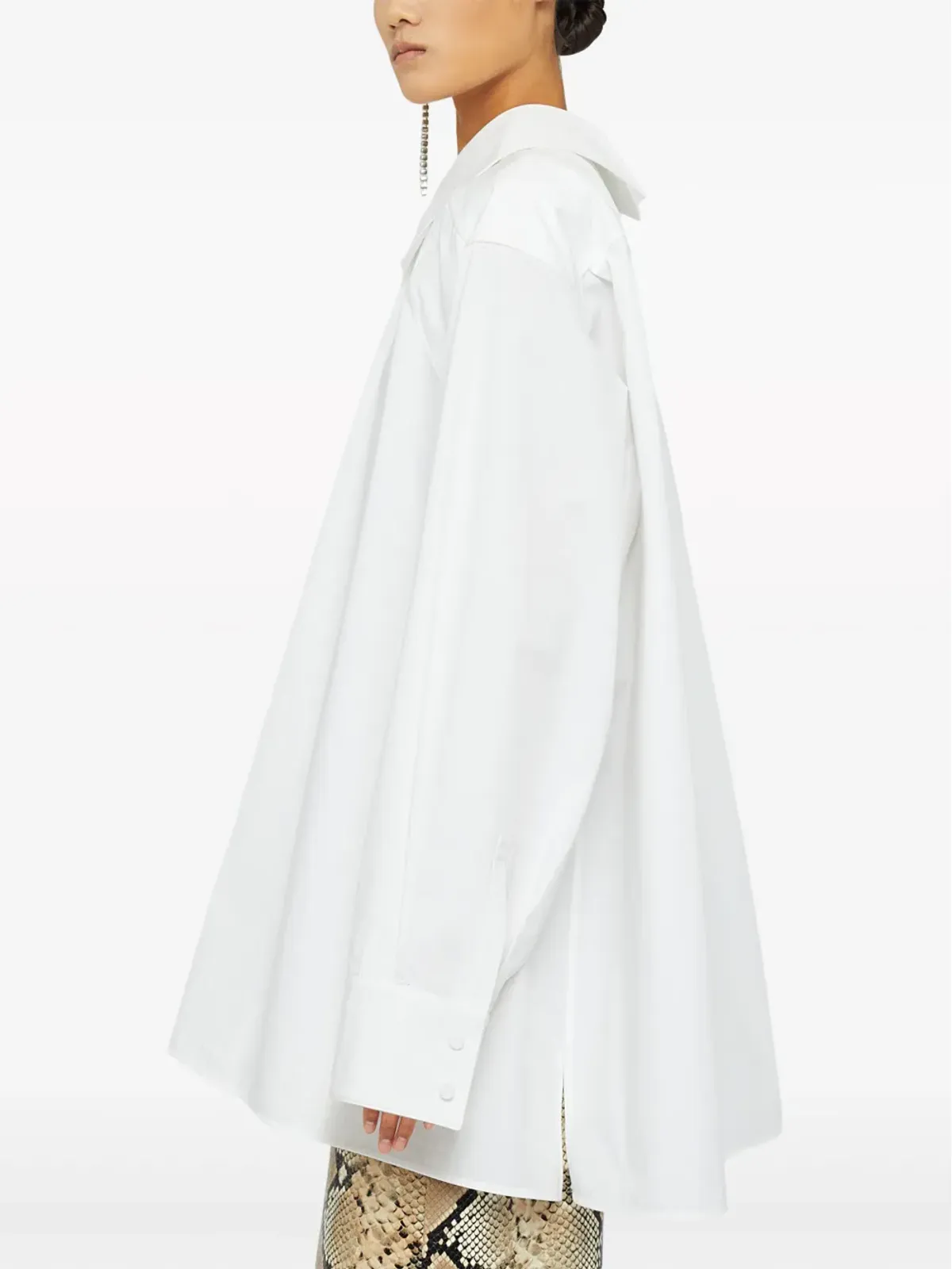 Jil Sander オーバーサイズ コットンシャツ - White - 画像5