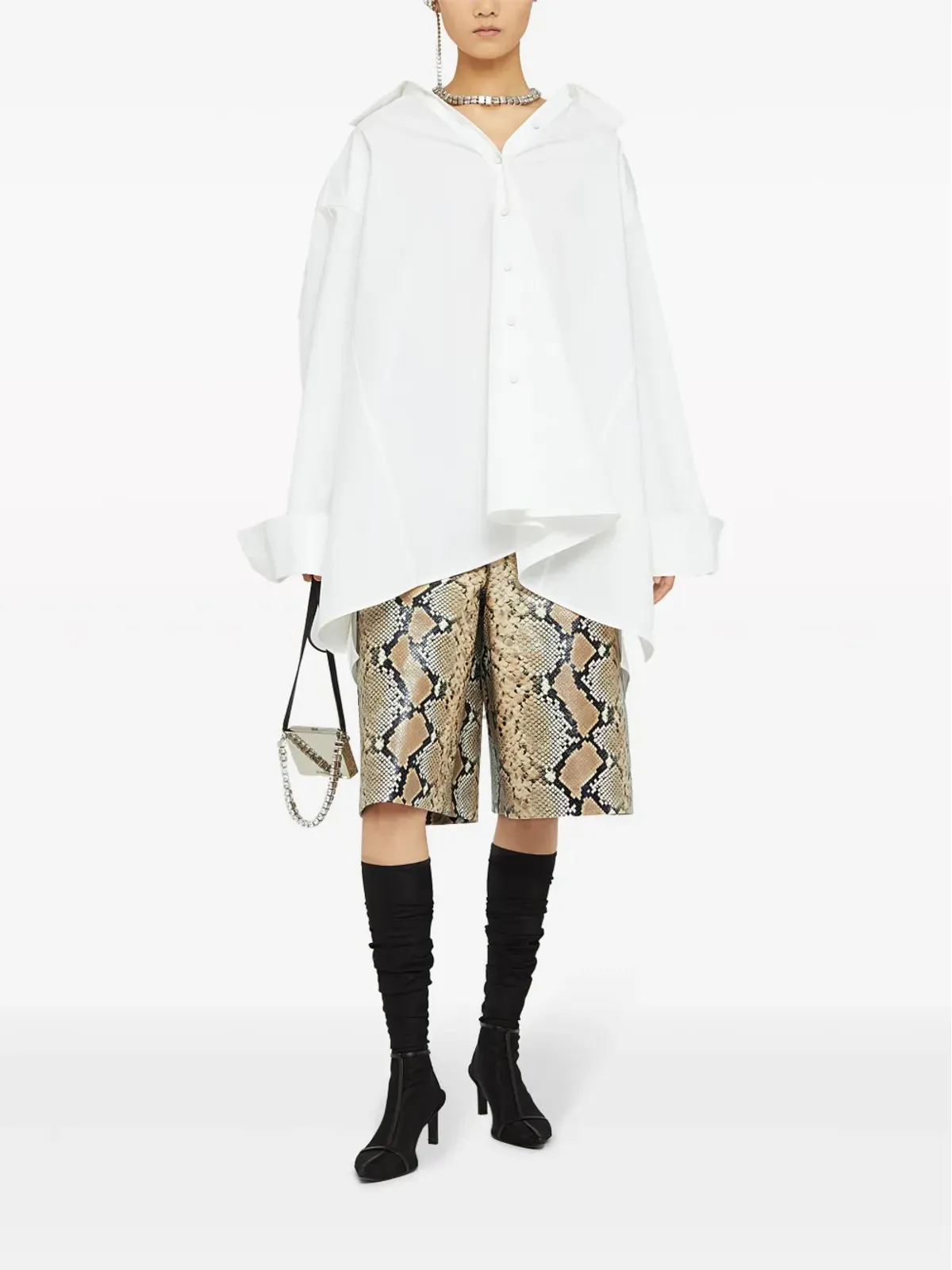 Jil Sander オーバーサイズ コットンシャツ - White - 画像2