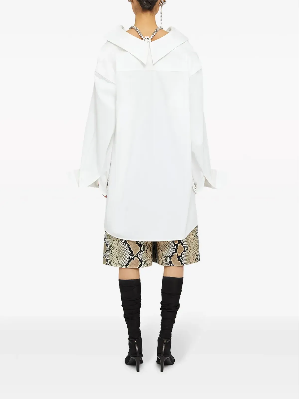 Jil Sander オーバーサイズ コットンシャツ - White - 画像3