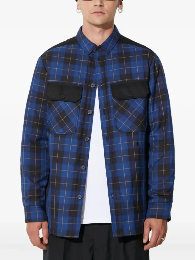 Neil Barrett Neil Barrett チェック柄シャツジャケットの商品画像