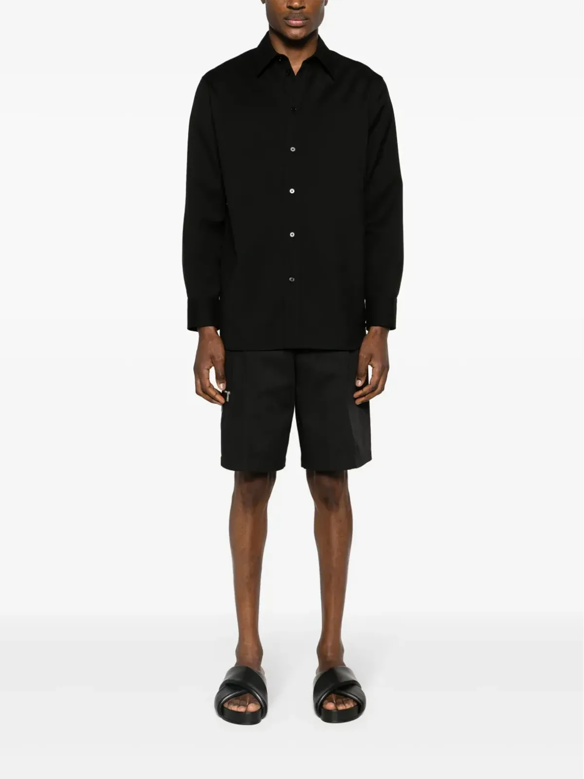 Jil Sander 長袖ウールシャツ - 画像2