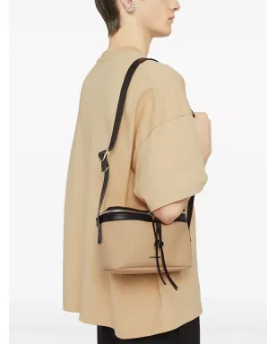 Jil Sander 小さなレザーショルダーバッグ - ブラウン - サムネイル3