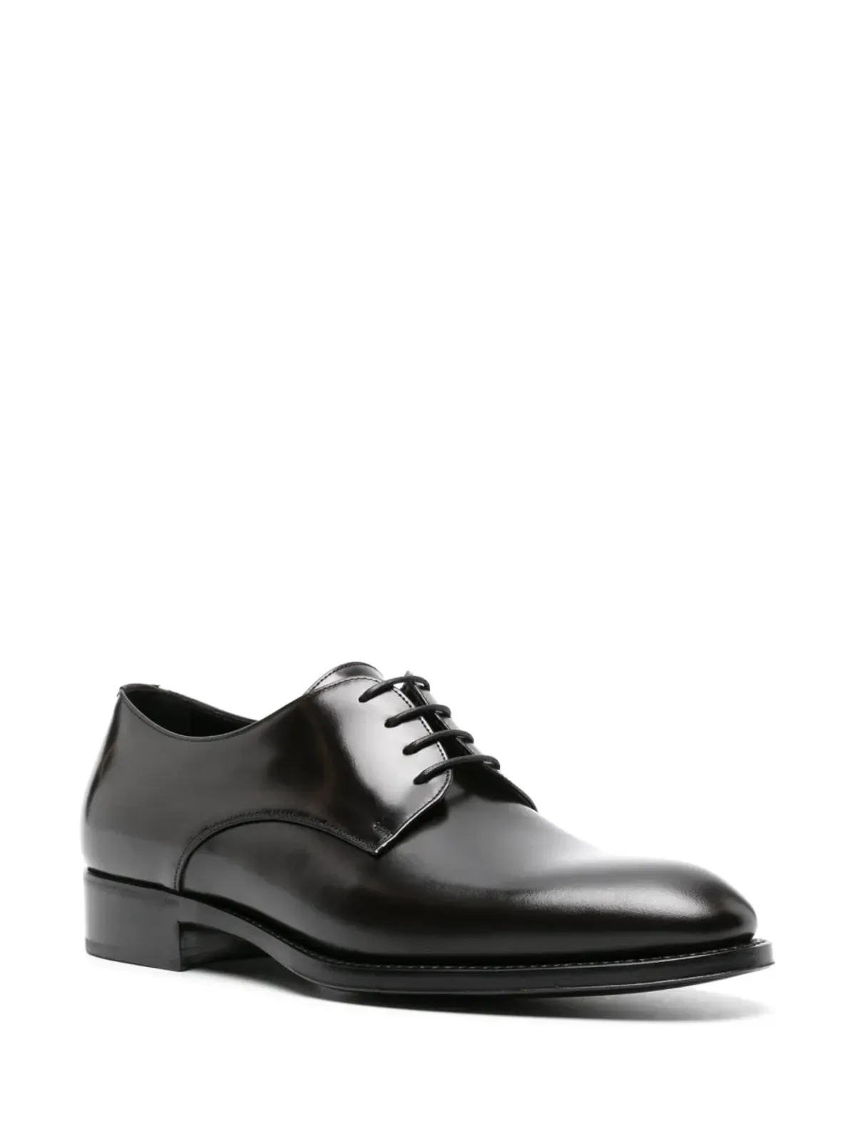 Saint Laurent Adrien レザー ダービーシューズ - ブラック - 画像2