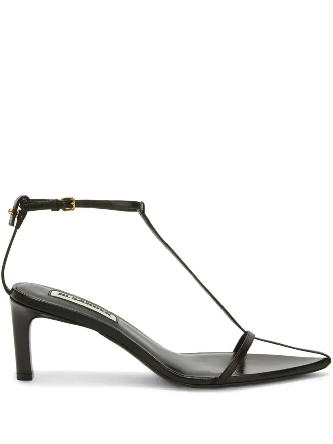 Jil Sander Jil Sander ハイレザーサンダル - ブラックの商品画像