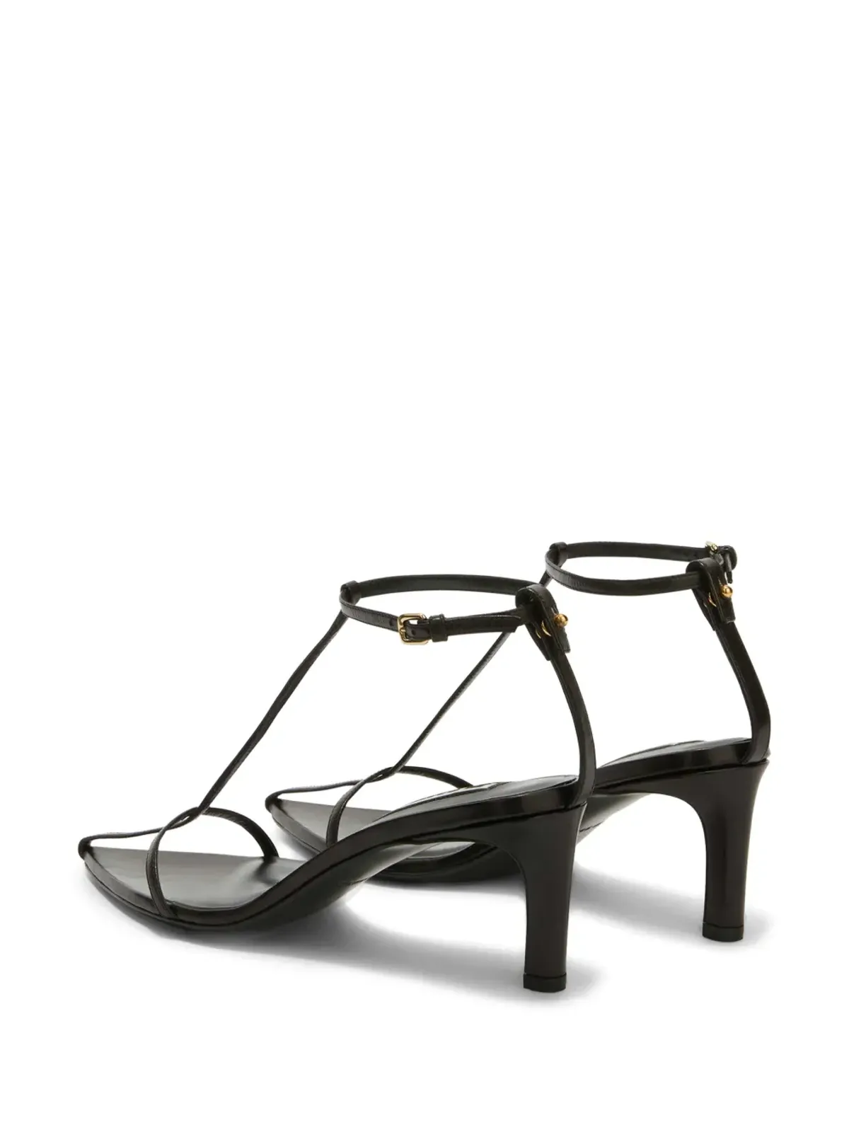 Jil Sander ハイレザーサンダル - ブラック - 画像3