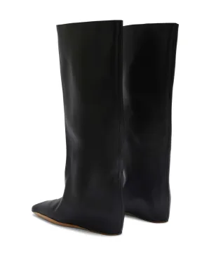 Jil Sander ブラック レザー ニーハイブーツ - サムネイル3
