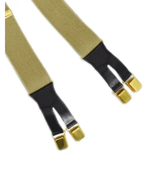 CHANEL ビンテージ ロゴジャカード サスペンダー ゴールド - サムネイル4