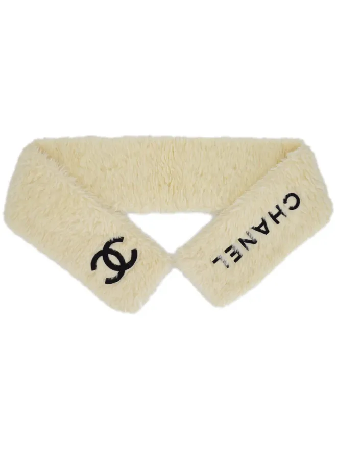 CHANEL Pre-Owned CHANEL ビンテージ 1994 ロゴアップリケ付きショールスカーフの商品画像