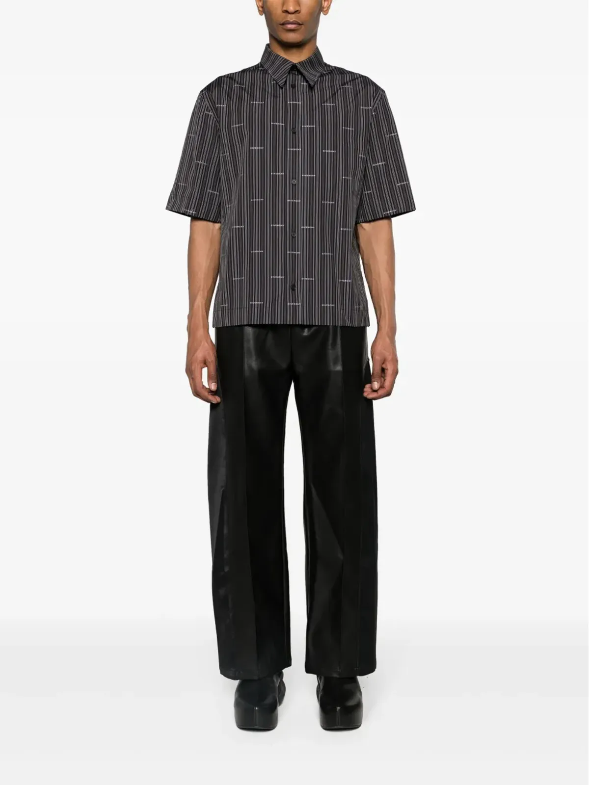 Givenchy ロゴジャカードストライプシャツ - 画像2