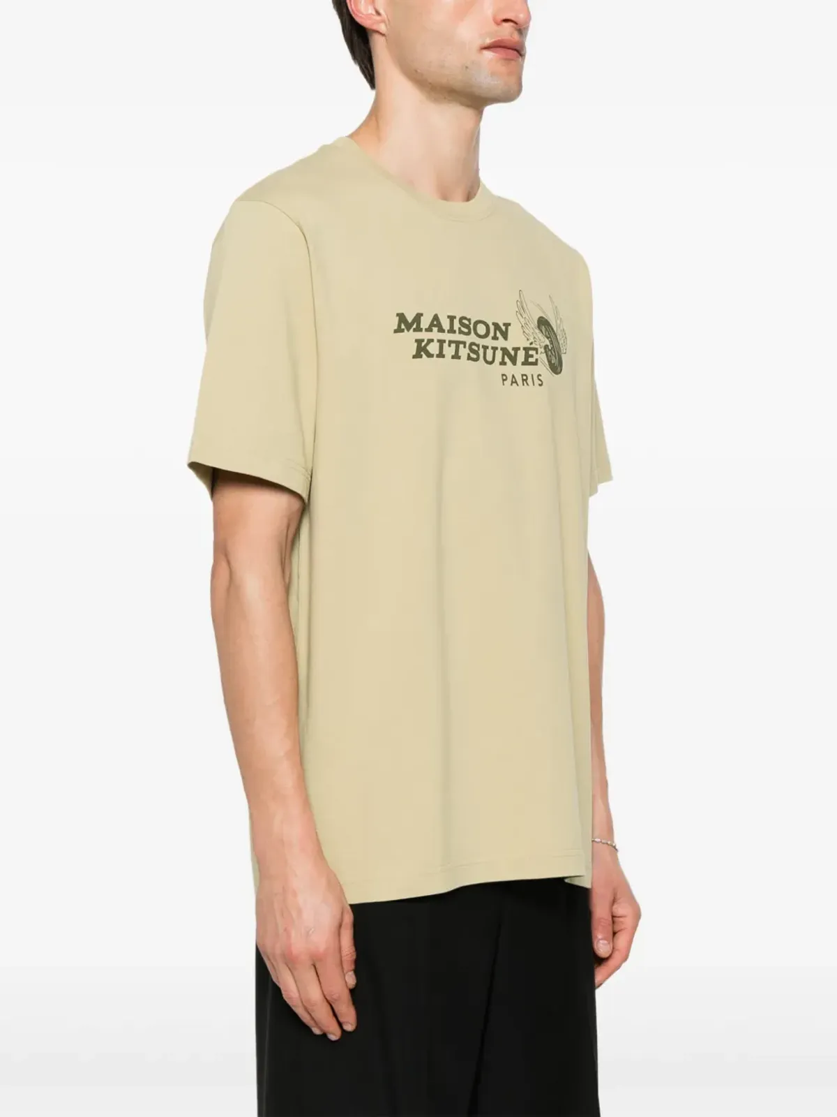 Maison Kitsuné レーシングホイール柄 Tシャツ - 画像3