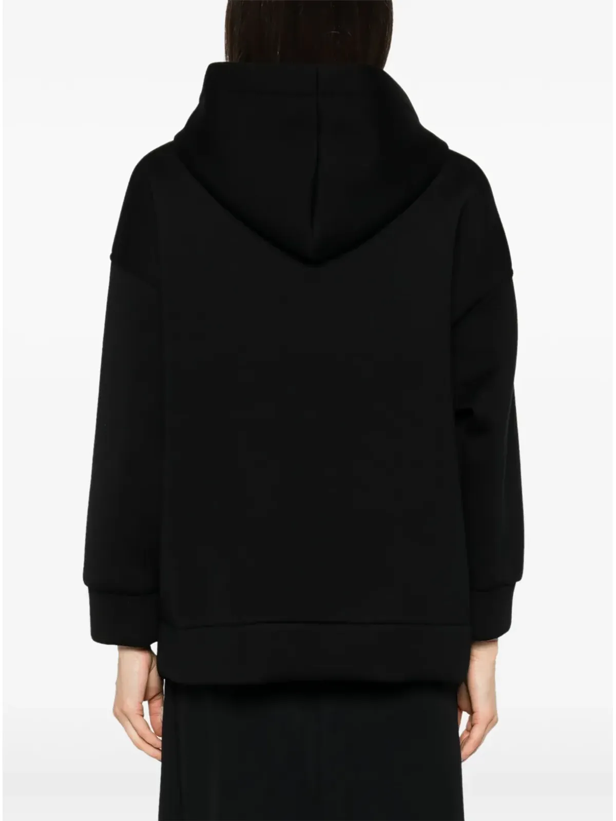 Max Mara オッビア スキューバジャージー フード付きジャケット - ブラック - 画像4