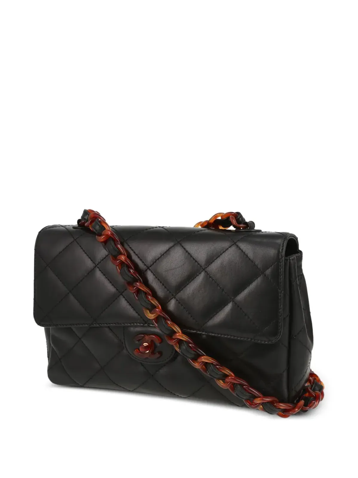CHANEL ビンテージ 1990年代 ミディアム クラシック フラップ ショルダーバッグ - ブラック - 画像5