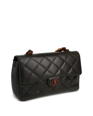 CHANEL ビンテージ 1990年代 ミディアム クラシック フラップ ショルダーバッグ - ブラック - サムネイル4