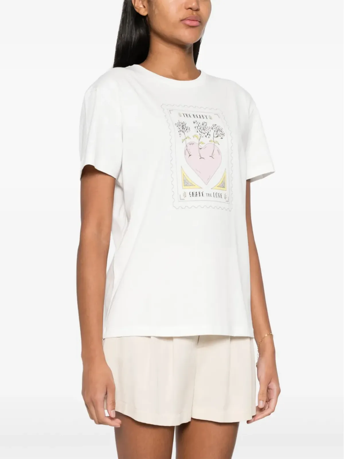 TWINSET イラストプリントコットンTシャツ - 画像3