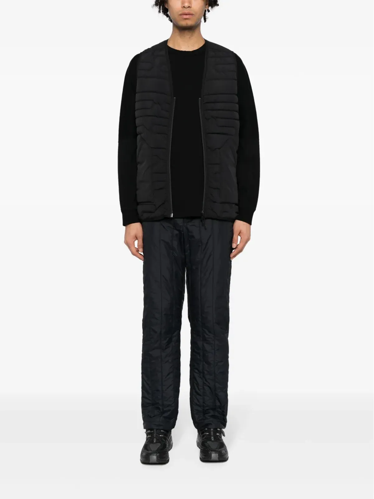 White Mountaineering クルーネック ジャージー スウェットシャツ - ブラック - 画像2