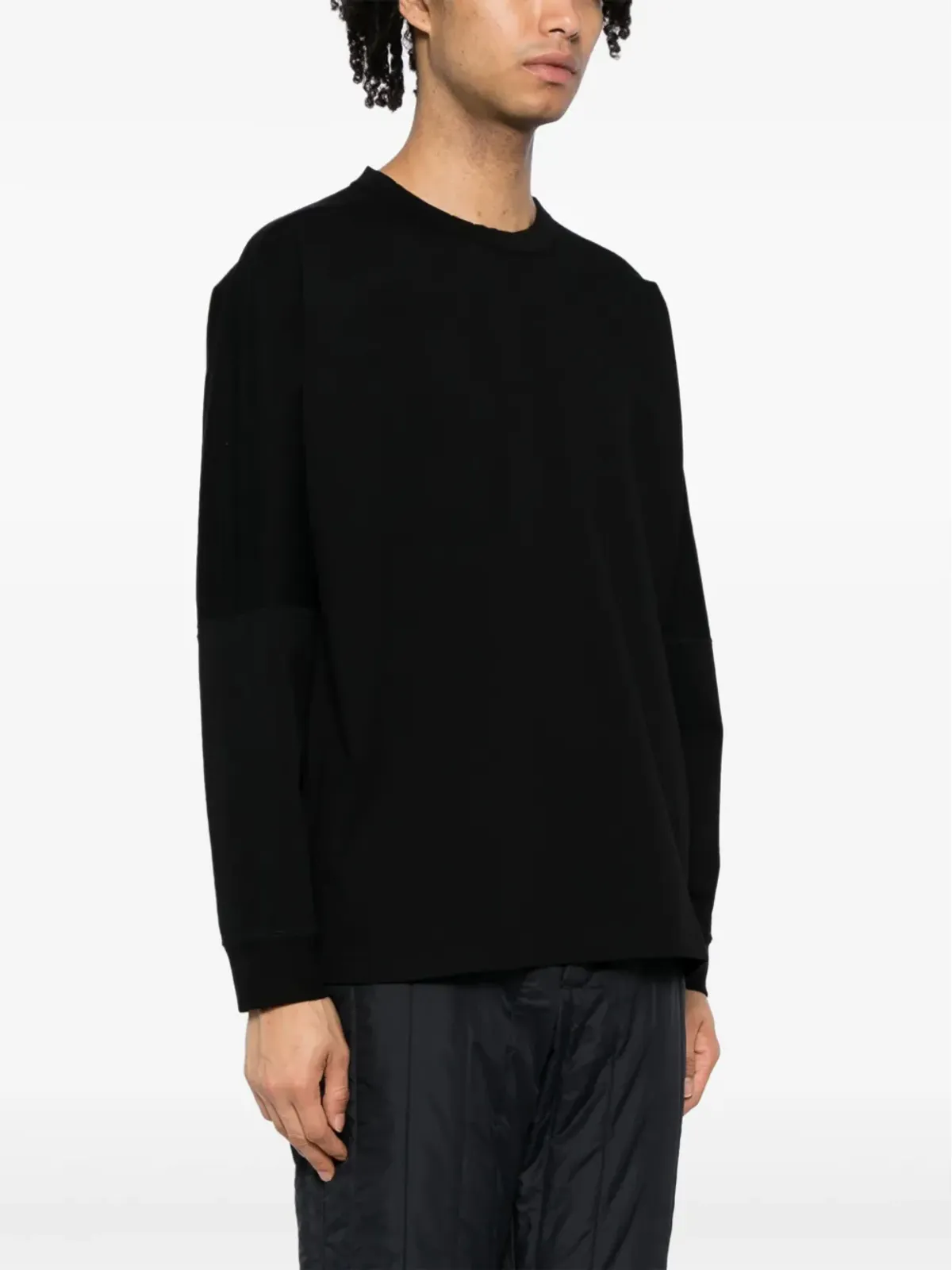 White Mountaineering クルーネック ジャージー スウェットシャツ - ブラック - 画像3