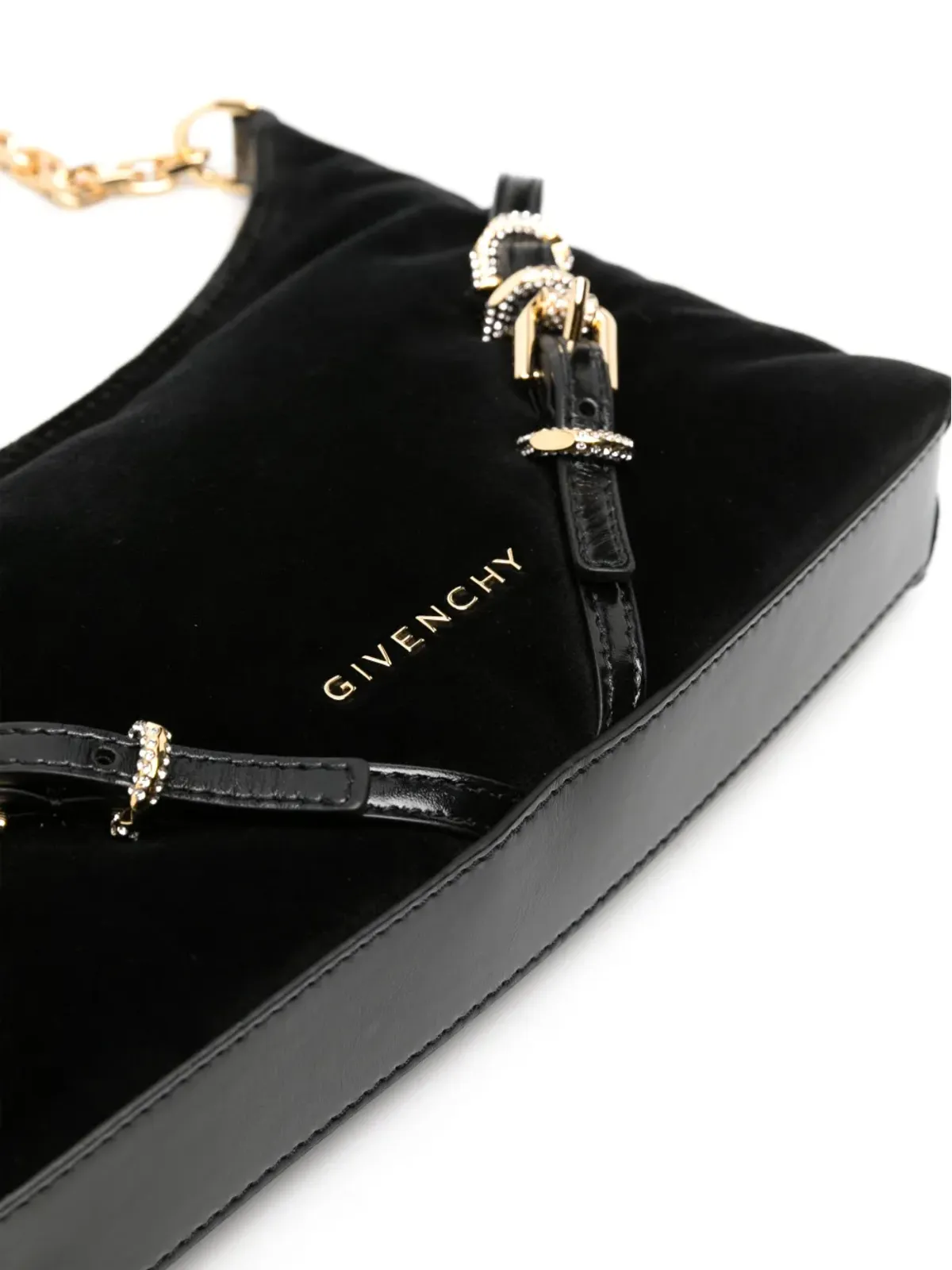 Givenchy Voyou Party ベルベットショルダーバッグ 黒 - 画像3