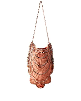 Nannacay Margie beaded shoulder bag - Orange - サムネイル1