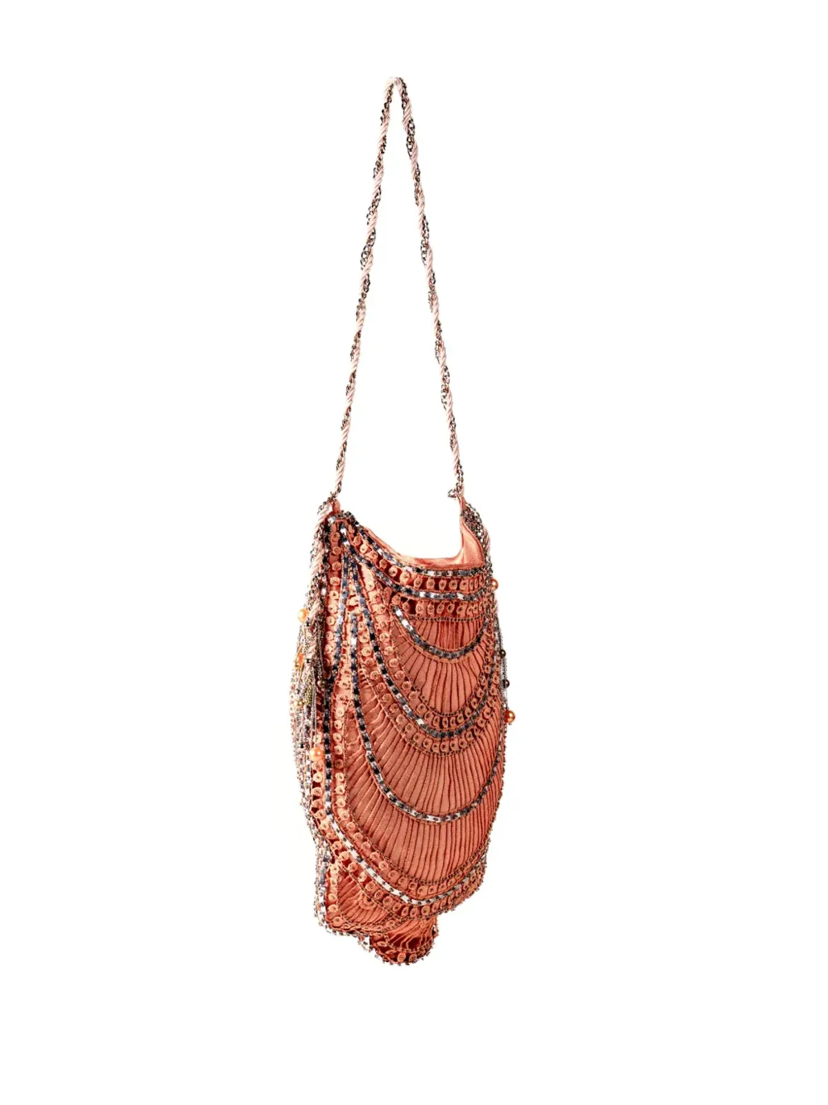 Nannacay Margie beaded shoulder bag - Orange - 画像3