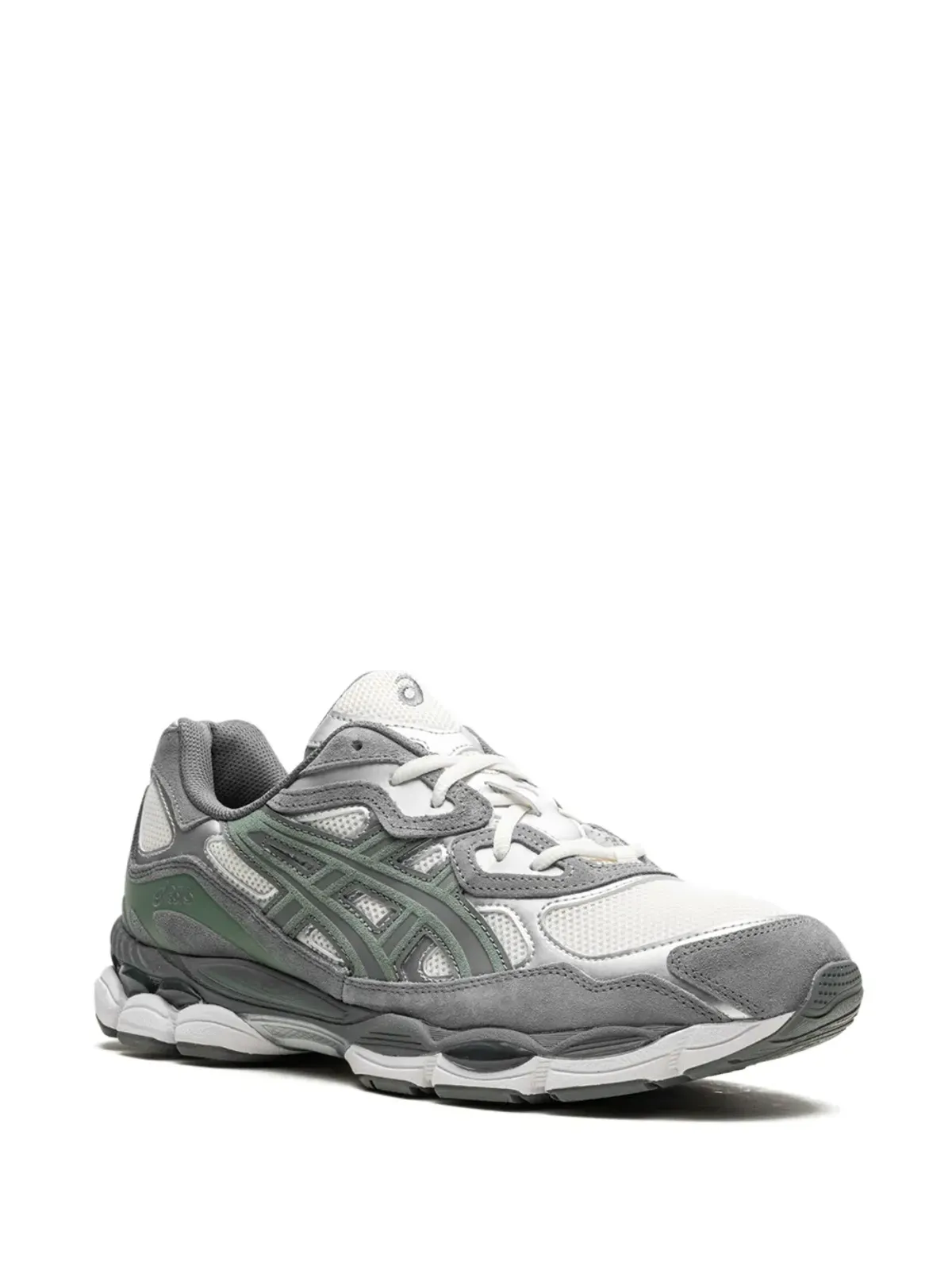 ASICS GEL-NYC クリーム色とスティールグレーのスニーカー - 画像2