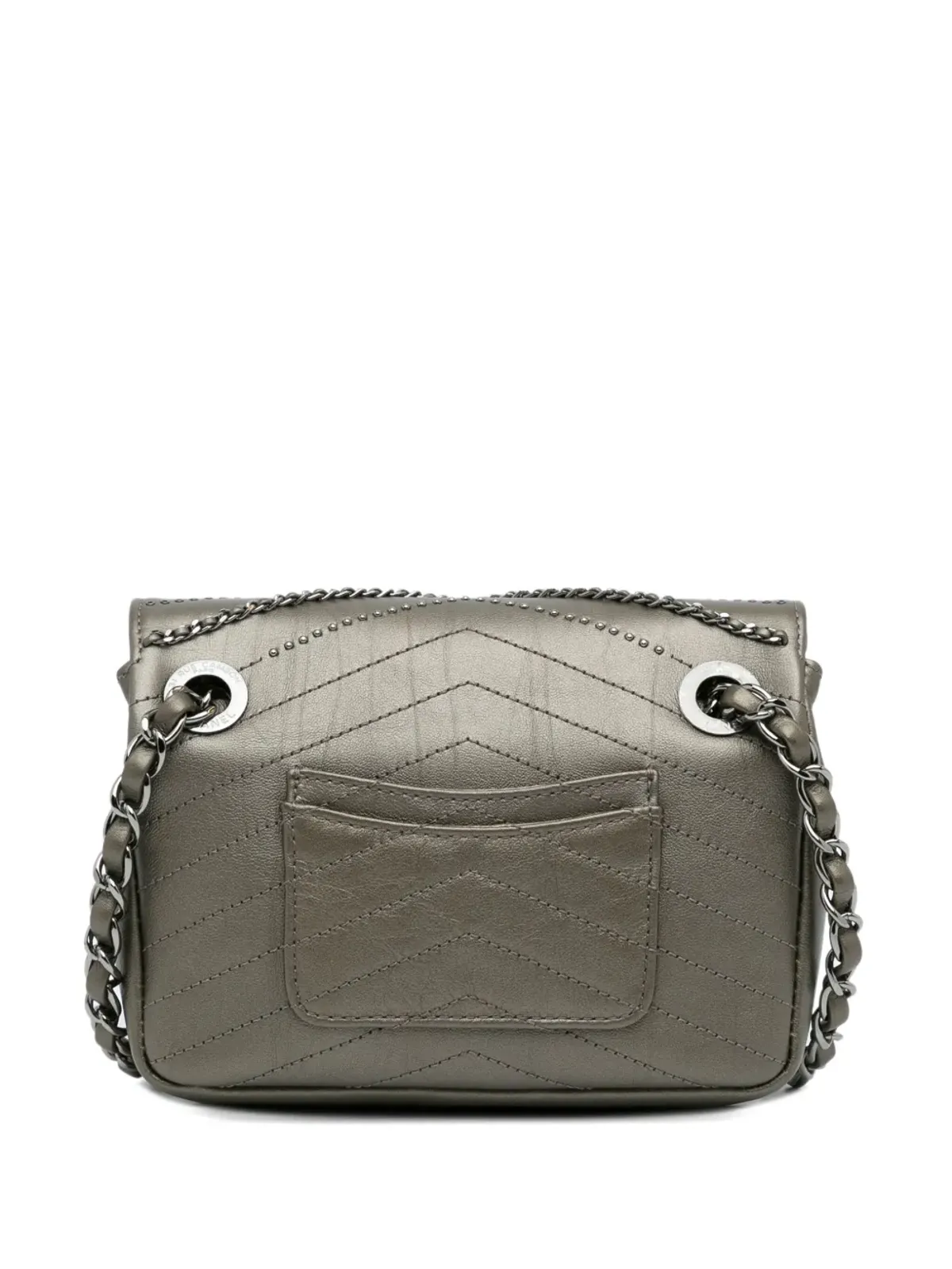 CHANEL Pre-Owned 2018-2019 小型 Data Center Envelope クロスボディバッグ - ゴールド - 画像2