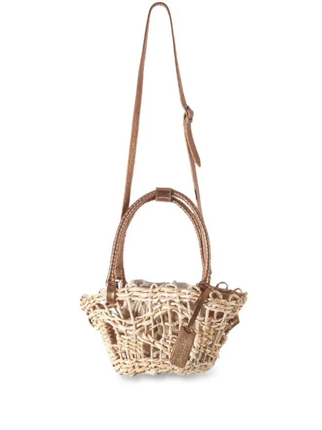 Nannacay Nannacay Venus P interwoven tote bag - Neutralsの商品画像