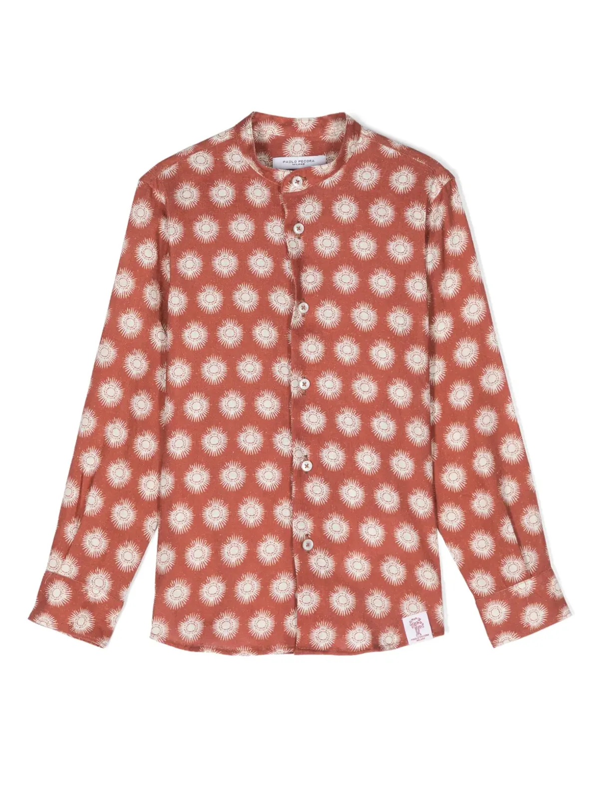 Paolo Pecora Kids アブストラクトプリントシャツ - 画像1