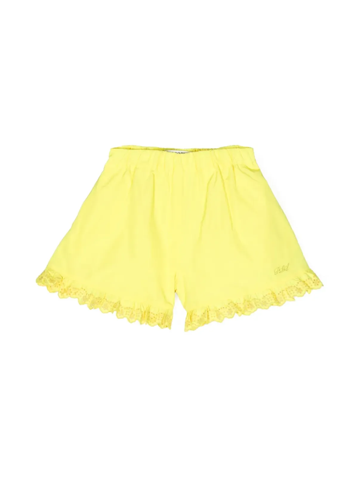Philosophy Di Lorenzo Serafini Kids ブロderie anglaise-トリムショーツ - Yellow - 画像1