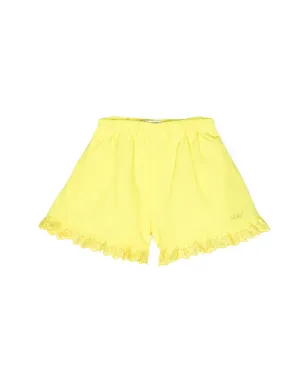 Philosophy Di Lorenzo Serafini Kids ブロderie anglaise-トリムショーツ - Yellow - サムネイル1