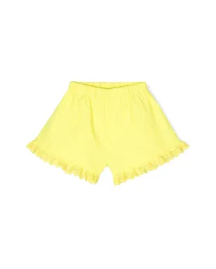Philosophy Di Lorenzo Serafini Kids ブロderie anglaise-トリムショーツ - Yellow - サムネイル2