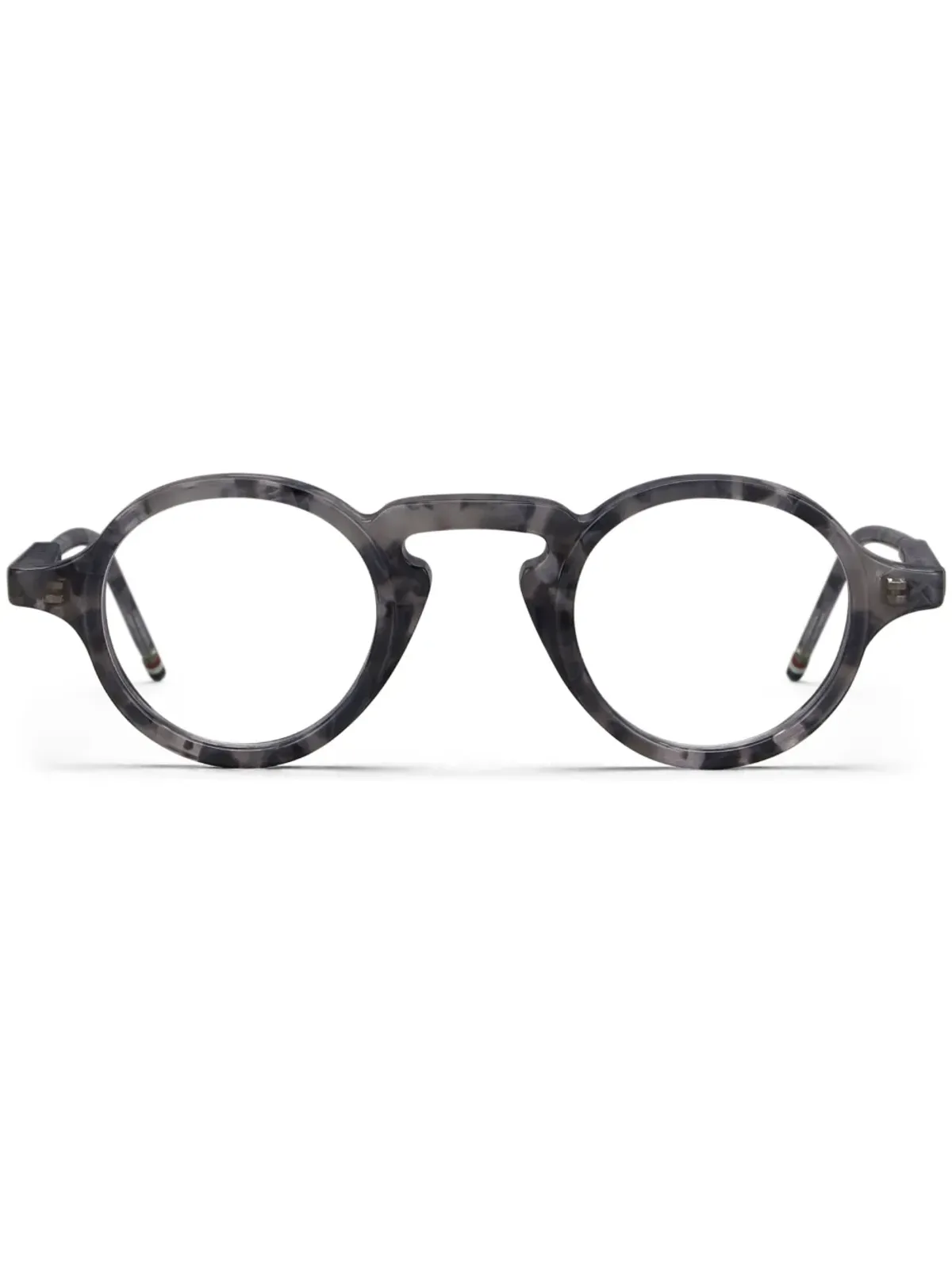 Thom Browne Eyewear マーブル丸型メガネ - 画像1