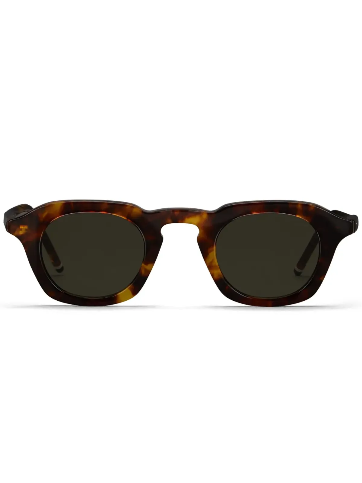 Thom Browne Eyewear べっ甲調スクエアフレームサングラス - 画像1