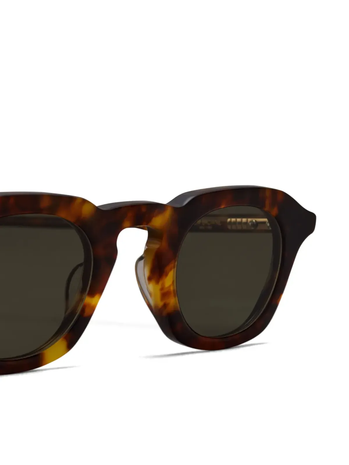 Thom Browne Eyewear べっ甲調スクエアフレームサングラス - 画像3
