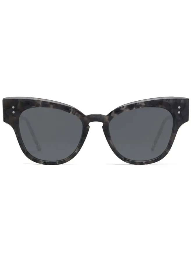 Thom Browne Eyewear Thom Browne Eyewear tortoiseshell cat-eye sunglasses - Greyの商品画像