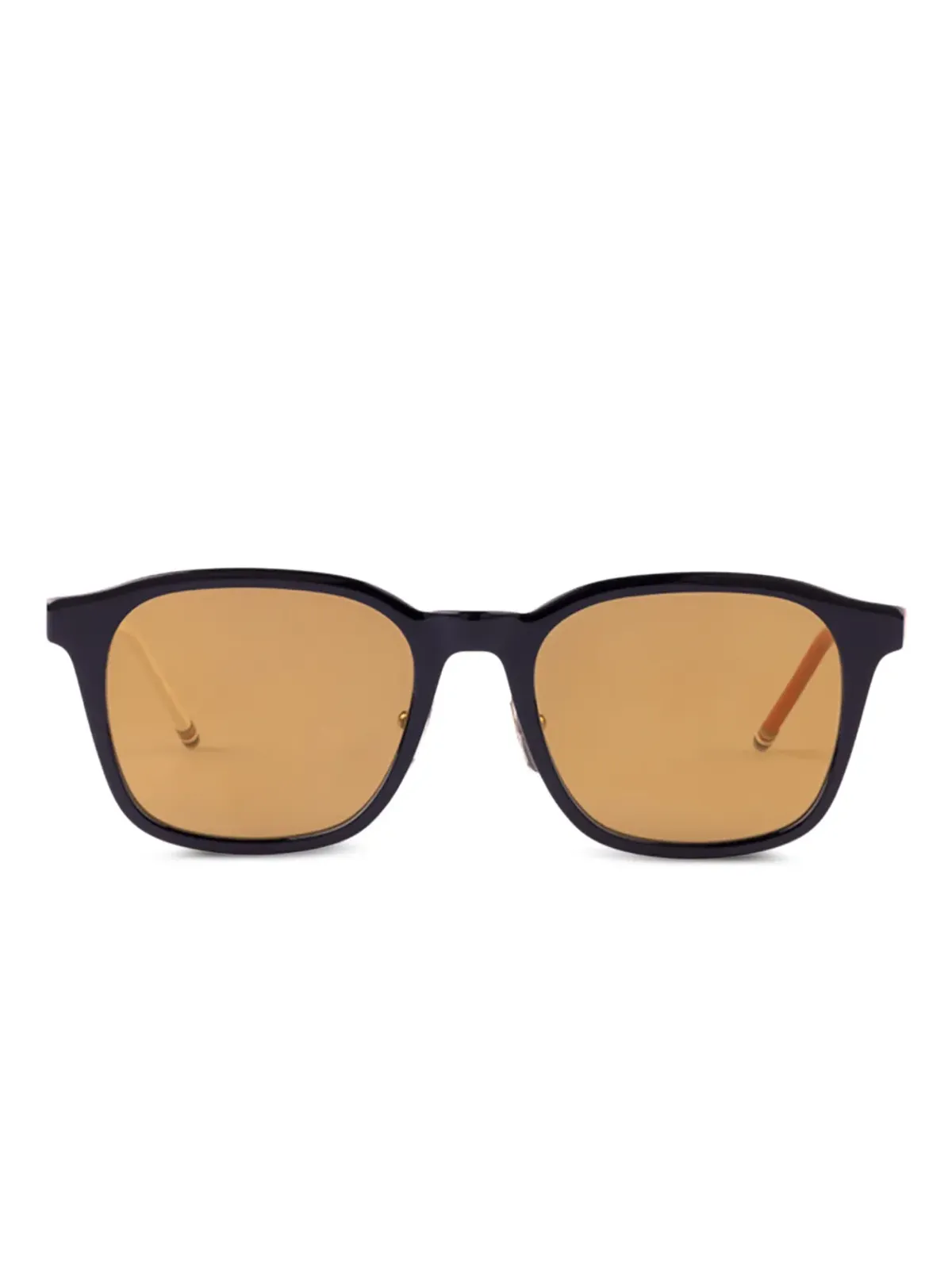 Thom Browne Eyewear 幾何学的フレームのサングラス - ブラック - 画像1