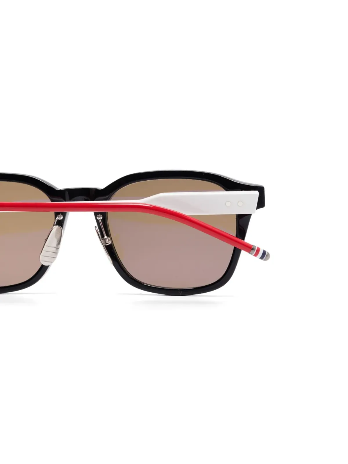 Thom Browne Eyewear 幾何学的フレームのサングラス - ブラック - 画像3