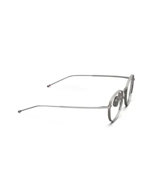 Thom Browne Eyewear ラウンドフレームのチタンメガネ - シルバー - サムネイル2