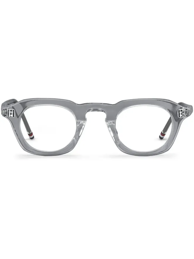 Thom Browne Eyewear Thom Browne Eyewear スクエアフレーム透明メガネの商品画像