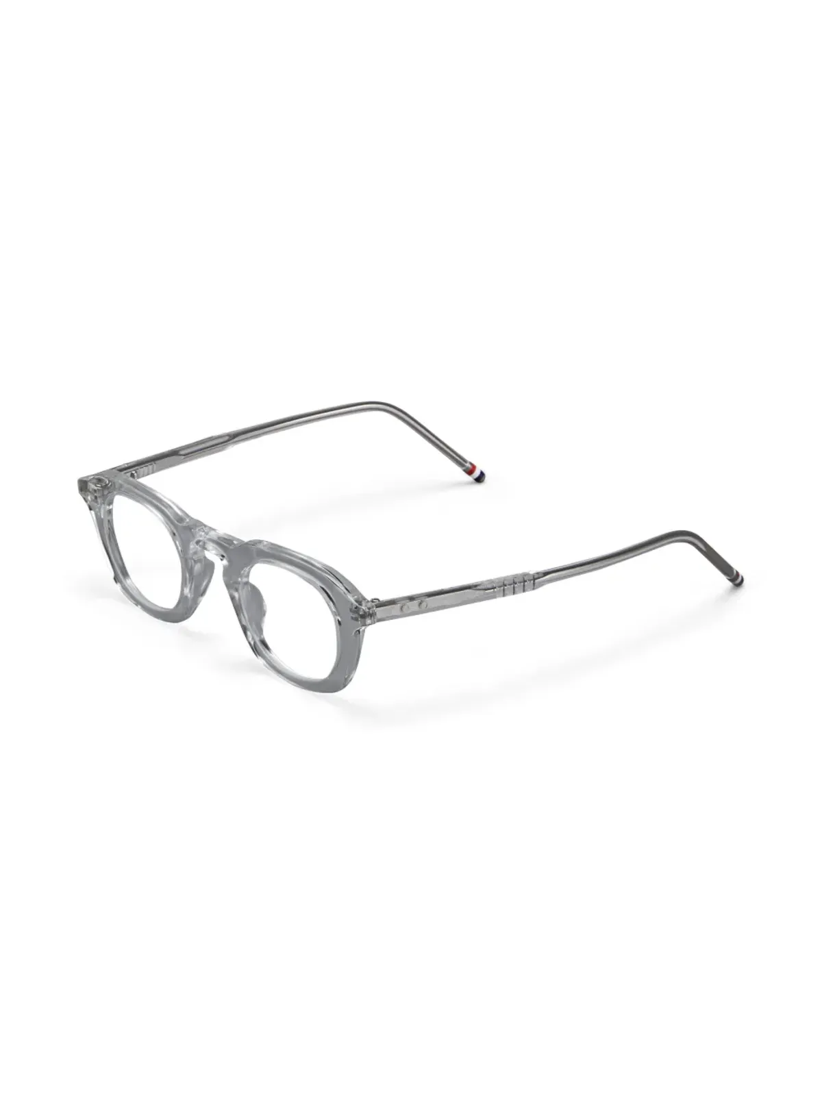 Thom Browne Eyewear スクエアフレーム透明メガネ - 画像2