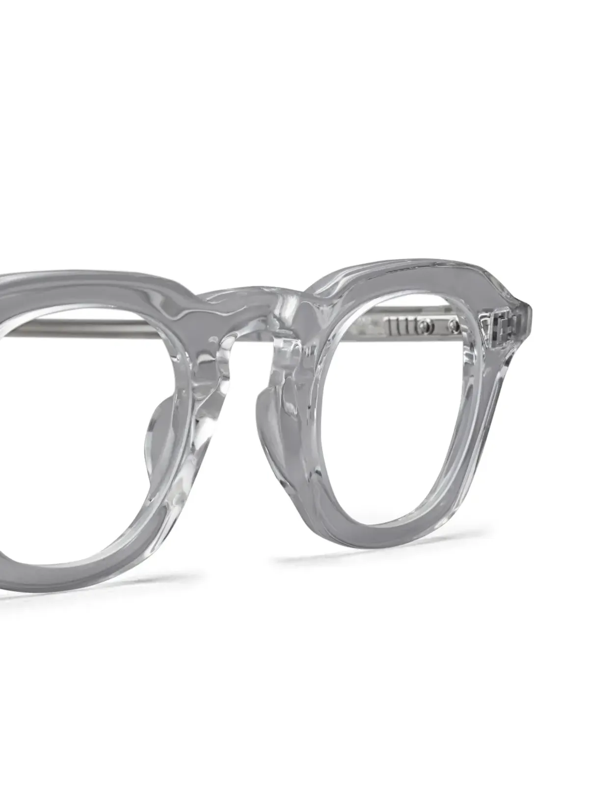 Thom Browne Eyewear スクエアフレーム透明メガネ - 画像3