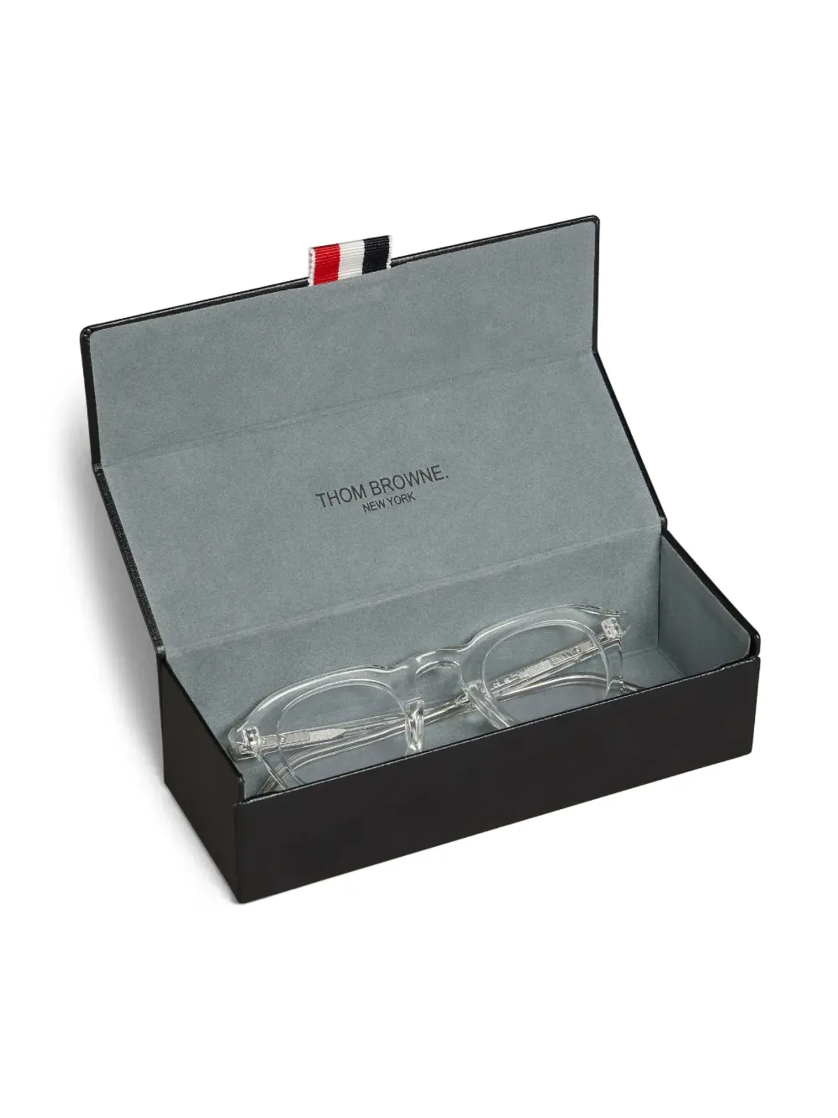 Thom Browne Eyewear スクエアフレーム透明メガネ - 画像4