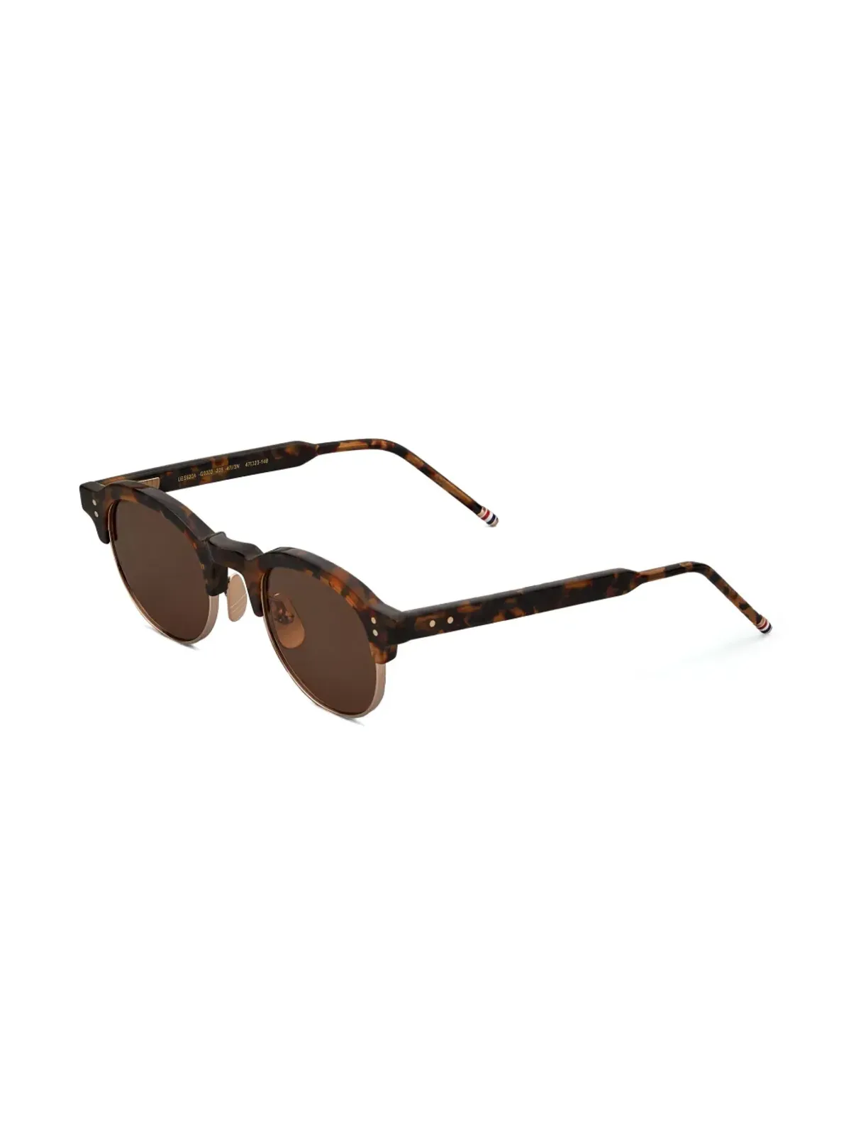 Thom Browne Eyewear べっ甲風オーバルフレームサングラス - 画像2