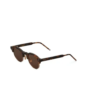 Thom Browne Eyewear べっ甲風オーバルフレームサングラス - サムネイル2