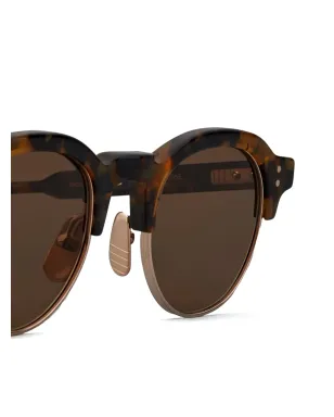 Thom Browne Eyewear べっ甲風オーバルフレームサングラス - サムネイル3